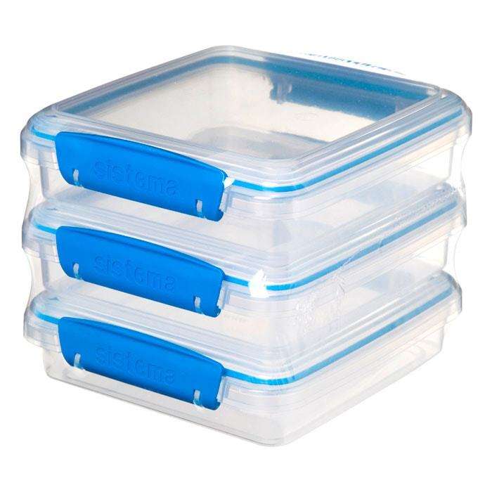 Набор контейнеров для сэндвичей Fresh (3 шт.) 450 мл  SISTEMA  921643