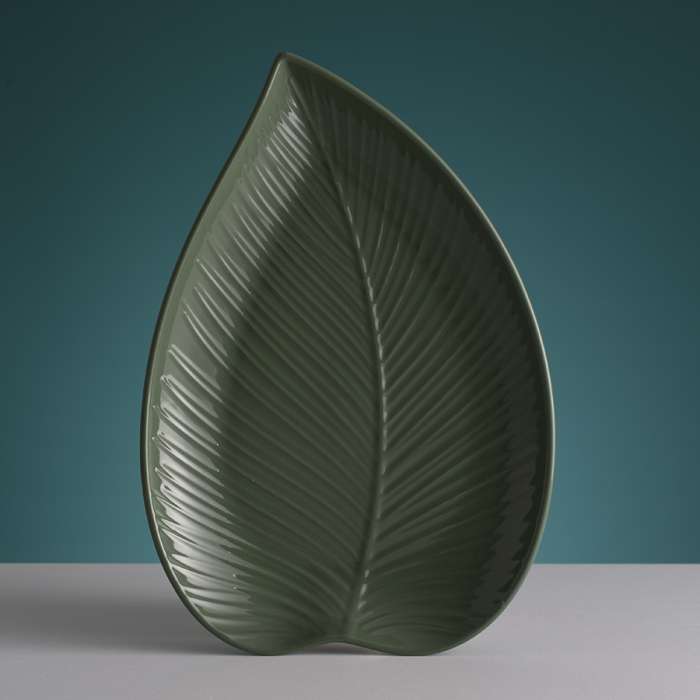 Блюдо сервировочное in the forest leaf, 26х38 см, серо-зеленое Mason Cash 2002.223