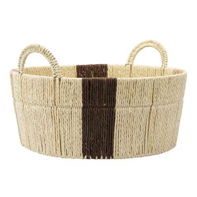 Корзина плетеная круглая bodhran chocolate из коллекции ethnic, размер m Tkano TK24-ST_BA0020