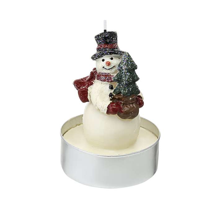 Набор декоративных свечей festive snowman из коллекции new year essential, 6 шт. Tkano TK24-NY_CND0010